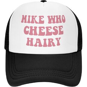 Funny Gag Gift Trucker Hat Adjustable Foam Mike Who Cheese Hairy Hats Classic Fishing Cap for Men and Women