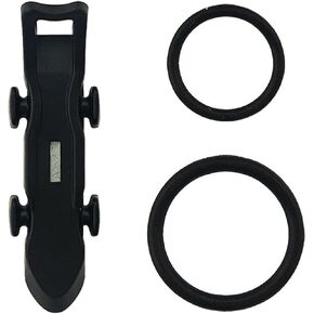 2 Black Different Rubber Rings Magnetic Fishing Hook Keeper Black Fishing Baits Holder Fishing Hook Secure Keeper Holder with Hooks Terminal Tackle and Accessories
