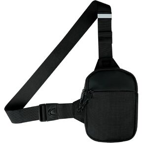 Sling Bag, Waterproof Chest Bag for Men, Mini Crossbody Shoulder Bag with Zipper, Lightweight Shoulder Backpack