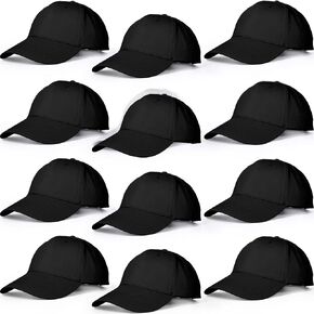12 Pcs Baseball Caps for Women Men Washed Baseball Hat Adjustable Cotton Sports Caps for Adults Outdoor Activities