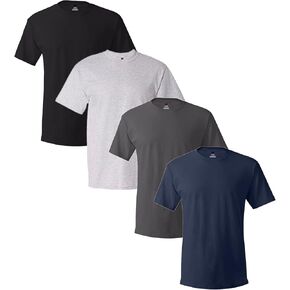 Hanes mens Comfortsoft Tagless Crewneck T-Shirt 4 Pack