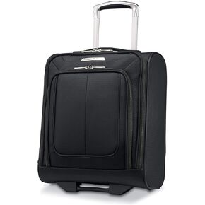 Samsonite Solyte DLX Softside Luggage, Midnight Black, Underseater