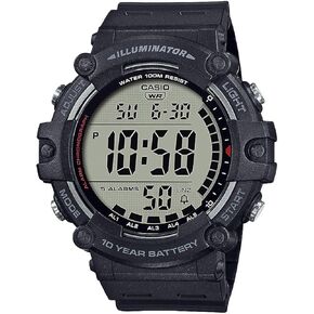 Casio Illuminator AE1500WH Series | 10-Year Battery | LED Backlight | 5-Alarms | 1/100 Sec Stopwatch | Men's Digital Watch