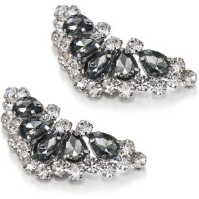 Flyonce Rhinestone Shoe Clips for Women Dress Shoes Decorative Shoe Jewelry Clips for Pumps Flats Shoe Accessories