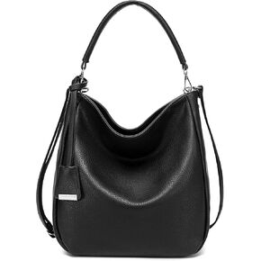 DAVIDJONES Women's Soft Faux Leather Hobo Bags Tote Handbags Medium Crossbody Purses Shoulder Bag Top-Handle Satchel