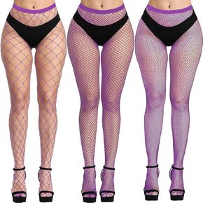 2 pcs Sparkly Fishnet Stockings For Women,Rhinestone Fishnets Tights, Fishnet Tights Plus size, Fish Nets Fits All