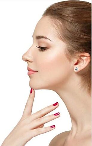 4 Pairs Stainless Steel Magnetic Stud Earrings for Men Women Non Piercing Clip on CZ Earrings 6MM in Saudi Arabia