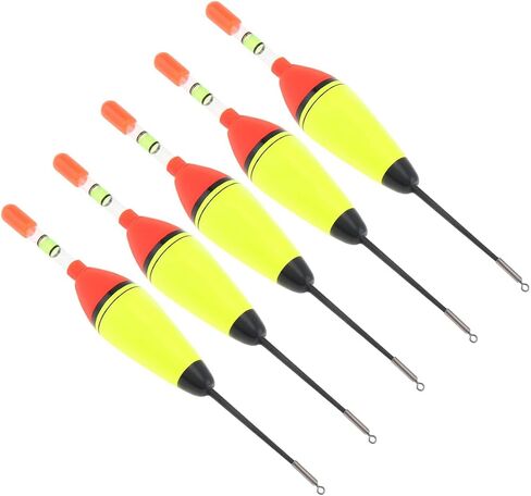 OriGlam 5pcs EVA Foam Floats Fishing Bobbers Fishing Floats, Bobbers Fishing Floats Foam Plastic Bobber Sea Fishing Striking Float for Pike Perch Carp Bass (10g) in Saudi Arabia