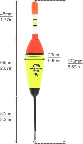 OriGlam 5pcs EVA Foam Floats Fishing Bobbers Fishing Floats, Bobbers Fishing Floats Foam Plastic Bobber Sea Fishing Striking Float for Pike Perch Carp Bass (10g) in Saudi Arabia