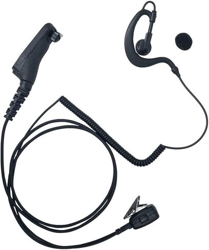 سماعة أذن مع ميكروفون PTT لموتورولا MTP850 MOTOTRBO XPR6550 APX6000 XPR7350 XPR6350 جهاز اتصال لاسلكي ثنائي الاتجاه على شكل G أسود in Kuwait
