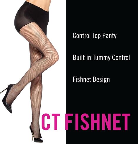 HUE Women's 2 Pack Sheer Tights Assorted Womens Tights Including Control Top, Fishnet, Lace, Toeless Pantyhose in Saudi Arabia