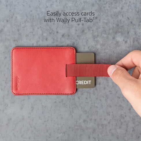 ديتيل يونيون والي كم | محفظة رفيعة من الجلد الطبيعي وحامل بطاقات الائتمان | جيب MagLock، وصول بشريط السحب، حماية RFID in Kuwait