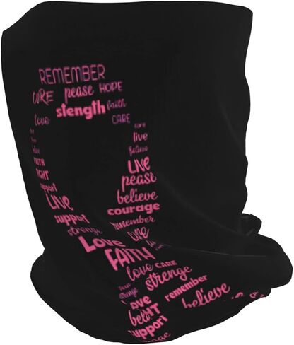 Breast Cancer Awareness Beanie Hat Cancer Knitted Hats Baggy Slouchy Headwear Scarf Cap for Adults Women Men in Kuwait