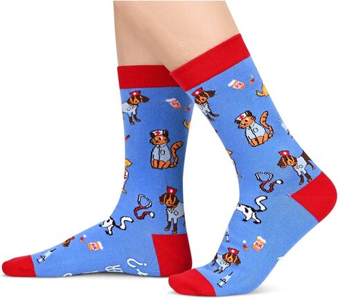 sockfun Gifts For Nurse Doctor EMT Optometrist Veterinarian, Funny Nurse Doctor Assistant Vet Tech Socks in Saudi Arabia