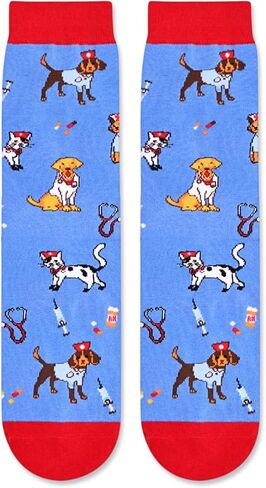 sockfun Gifts For Nurse Doctor EMT Optometrist Veterinarian, Funny Nurse Doctor Assistant Vet Tech Socks in Saudi Arabia