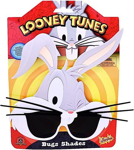 Sun-Staches Looney Tunes Sunglasses | Bugs, Taz or Marvin Costume Accessory | UV 400 | One Size Fits Most in Saudi Arabia