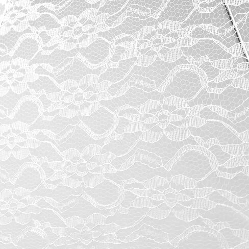Homeford White Lace Parasol Bridal Umbrella, 26-inch Diameter, 23-inch Length in Saudi Arabia