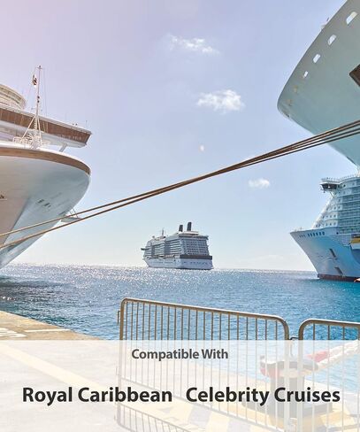 Cruise Luggage Tag Holder (8 Pack) + ID Holder with Lanyard (4 Pack) Weather Resistant PVC Zip Seal Pouch & Steel Loop for Royal Caribbean and Celebrity Cruise Line in Saudi Arabia