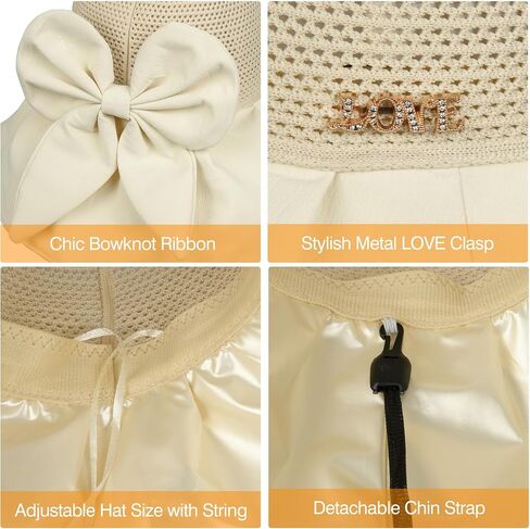 Sun Hats for Women UV UPF 50+ UV Sun Protection Foldable Roll Up Mesh Cap Wide Brim Beach Hat Packable for Travel in Saudi Arabia