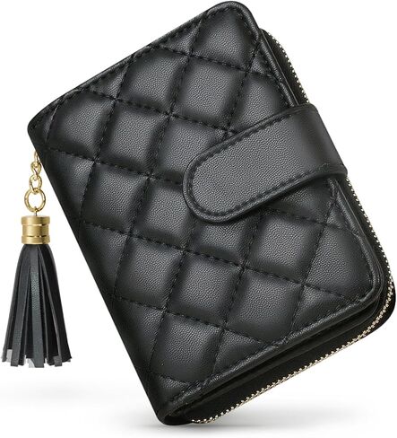 محفظة حامل بطاقات الائتمان الفريدة من BBCREAT، حافظة بطاقات صغيرة بسحاب ومزودة بسحاب، منظم جلدي مبطن للنساء (وردي) in Kuwait