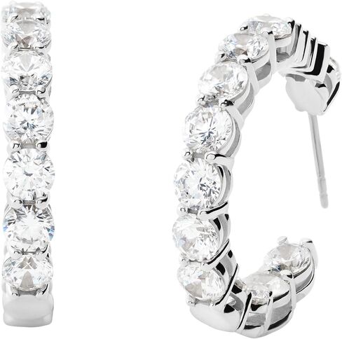 Michael Kors Silver-Tone Hoop Earrings for Women; Huggie Earrings for Women; Stainless Steel Earrings; Jewelry for Women in Saudi Arabia