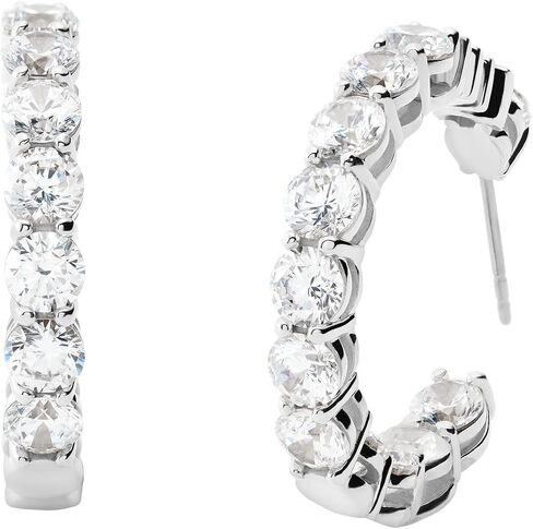 Michael Kors Silver-Tone Hoop Earrings for Women; Huggie Earrings for Women; Stainless Steel Earrings; Jewelry for Women in Saudi Arabia