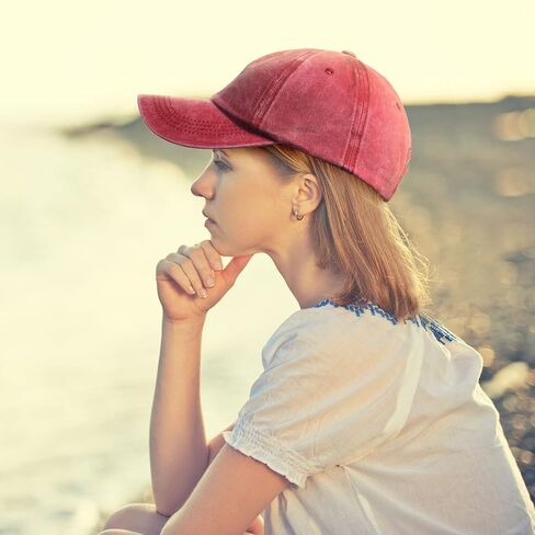 12 Pcs Baseball Caps for Women Men Washed Baseball Hat Adjustable Cotton Sports Caps for Adults Outdoor Activities in Kuwait