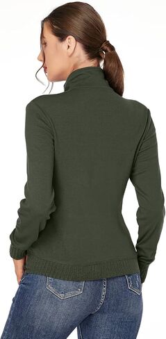 J.Corrine Women's Zip up Sweatshirts Jacket Stand Collar Long Sleeve Running Track Jacket with Pockets Navy Blue in Saudi Arabia