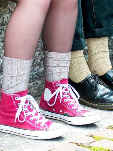 Bencailor 6 Pairs Women Lace Socks Mesh Sheer Ankle Socks Through Transparent Tulle High Sock Decorated Slouch Dress Socks in Saudi Arabia