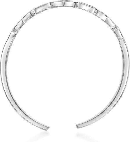 Lavari Jewelers Filigree Heart Cutout Adjustable Band Open Toe Ring for Women I 10k White or Yellow Gold Toe Ring I One Size Fits Most Toes I 3 mm Wide Body Jewelry in Saudi Arabia