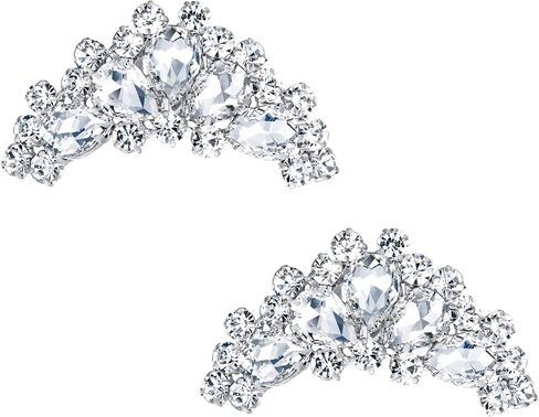 Flyonce Rhinestone Shoe Clips for Women Dress Shoes Decorative Shoe Jewelry Clips for Pumps Flats Shoe Accessories in Saudi Arabia