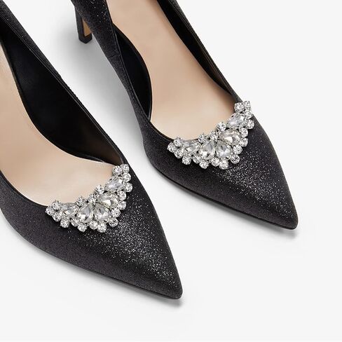 Flyonce Rhinestone Shoe Clips for Women Dress Shoes Decorative Shoe Jewelry Clips for Pumps Flats Shoe Accessories in Saudi Arabia