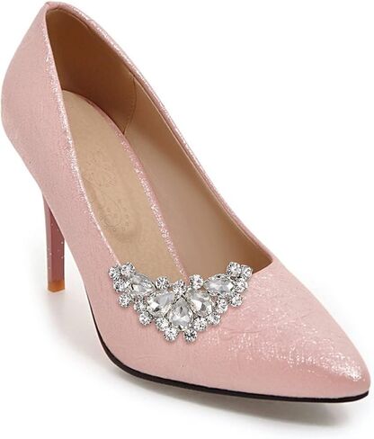 Flyonce Rhinestone Shoe Clips for Women Dress Shoes Decorative Shoe Jewelry Clips for Pumps Flats Shoe Accessories in Saudi Arabia