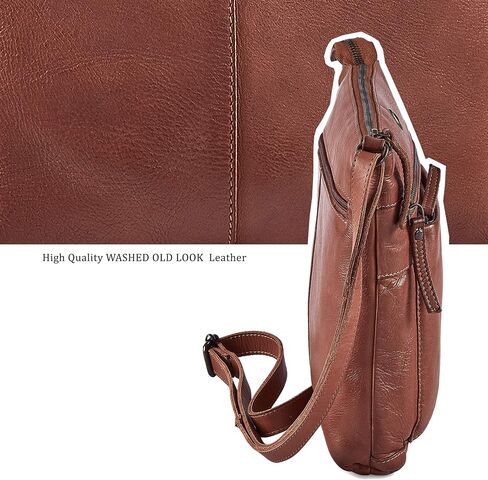 Real Leather Purse for Women Crossbody Bag Travel Shoulder Handbag Small Vintage Pocketbook in Saudi Arabia