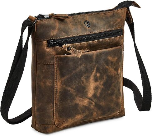 Real Leather Purse for Women Crossbody Bag Travel Shoulder Handbag Small Vintage Pocketbook in Saudi Arabia