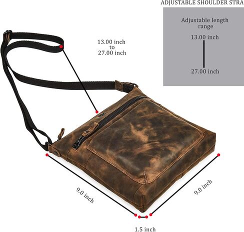 Real Leather Purse for Women Crossbody Bag Travel Shoulder Handbag Small Vintage Pocketbook in Saudi Arabia