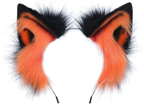 Cosplay Fox Wolf Bear Cat Dog Ears Headband Hairband Hair Hoop Clips in Kuwait