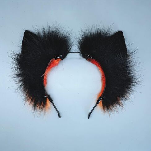 Cosplay Fox Wolf Bear Cat Dog Ears Headband Hairband Hair Hoop Clips in Kuwait