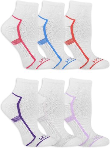 Fruit of the Loom Women's Coolzone Cotton Ankle Socks (6 Pack) in Saudi Arabia