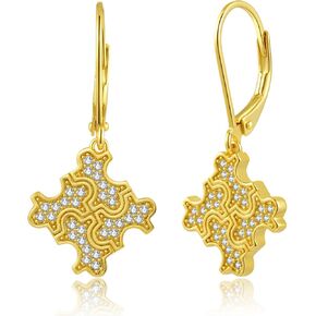 ToHeart Gold Dangle Earrings for Women Small Gold Hoop Earrings