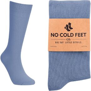 Fun Blue Colorful Novelty Socks for Men for Dress Casual Formal Groomsmen Wedding, One Pair