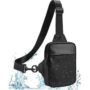 Mini Crossbody Sling Bag for Men and Women, Small Shoulder Bag, Fanny Pack Running Phone Holder for Travel Running Hiking Cycling, Phone Purse Bag Carrying All Phones(Black01)