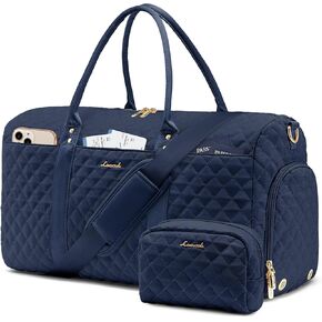 LOVEVOOK Travel Duffle Bag,Carry on Overnight Bag with Shoe Compartment,Weekender Bags for Women with Toiletry Bag,Gym Duffel Bag with Wet Pocket,Hospital Bags for Labor and Delivery