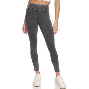 Andrew Marc Women's High Waist Faux Denim Full Length Legging, Regular and Plus Sizes