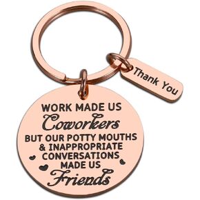 VANLOVEMAC Coworker Gifts for Women Men Boss Coworkers Christmas Funny Keychain