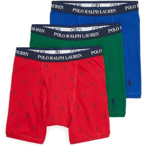POLO RALPH LAUREN mens 3-pack Classic Fit Boxer Briefs