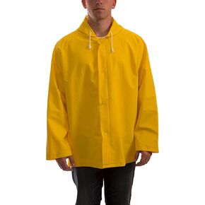 TINGLEY .35mm PVC/Polyester Storm Fly Front Jacket with Attached Hood