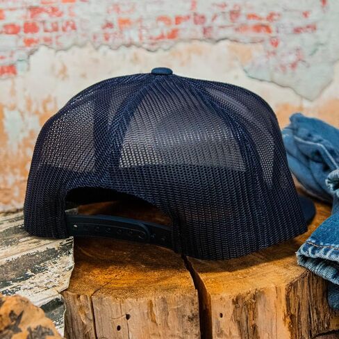 WHISKEY BENT HAT CO. Whiskey Ranch Cattle Co. Classic Round Patch Adjustable Snapback Trucker Hat in Saudi Arabia