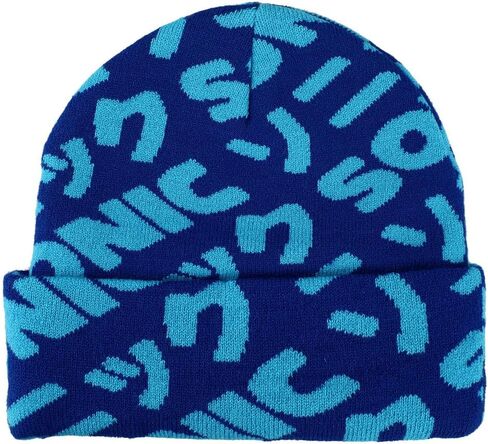 Sonic The Hedgehog Tails Embroidery on Light Blue Tie Dye Knit Beanie in Saudi Arabia