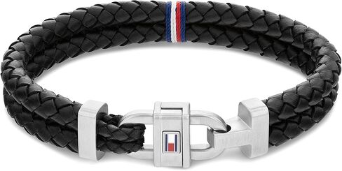 Tommy Hilfiger Men's Jewelry Carabiner Leather Bracelet in Saudi Arabia